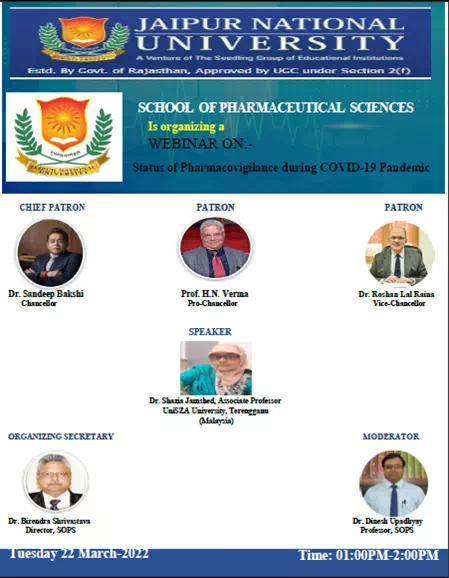 Webinar on Status of Pharmacovigilance during COVID-19 Pandemic