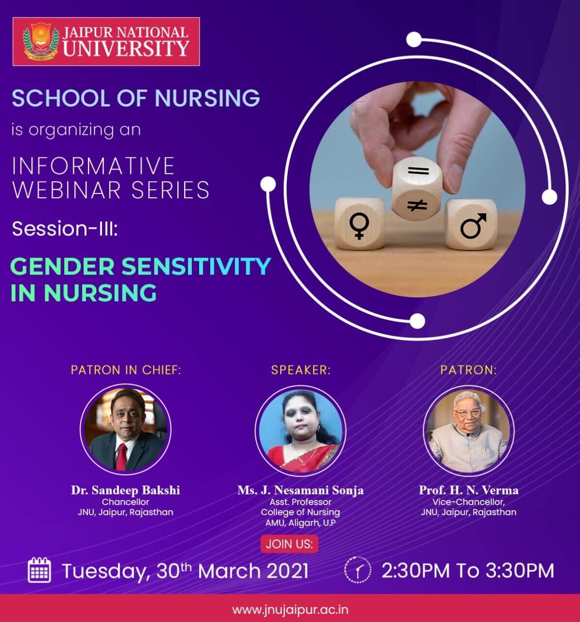  Webinar on “Gender Sensitivity in Nursing”