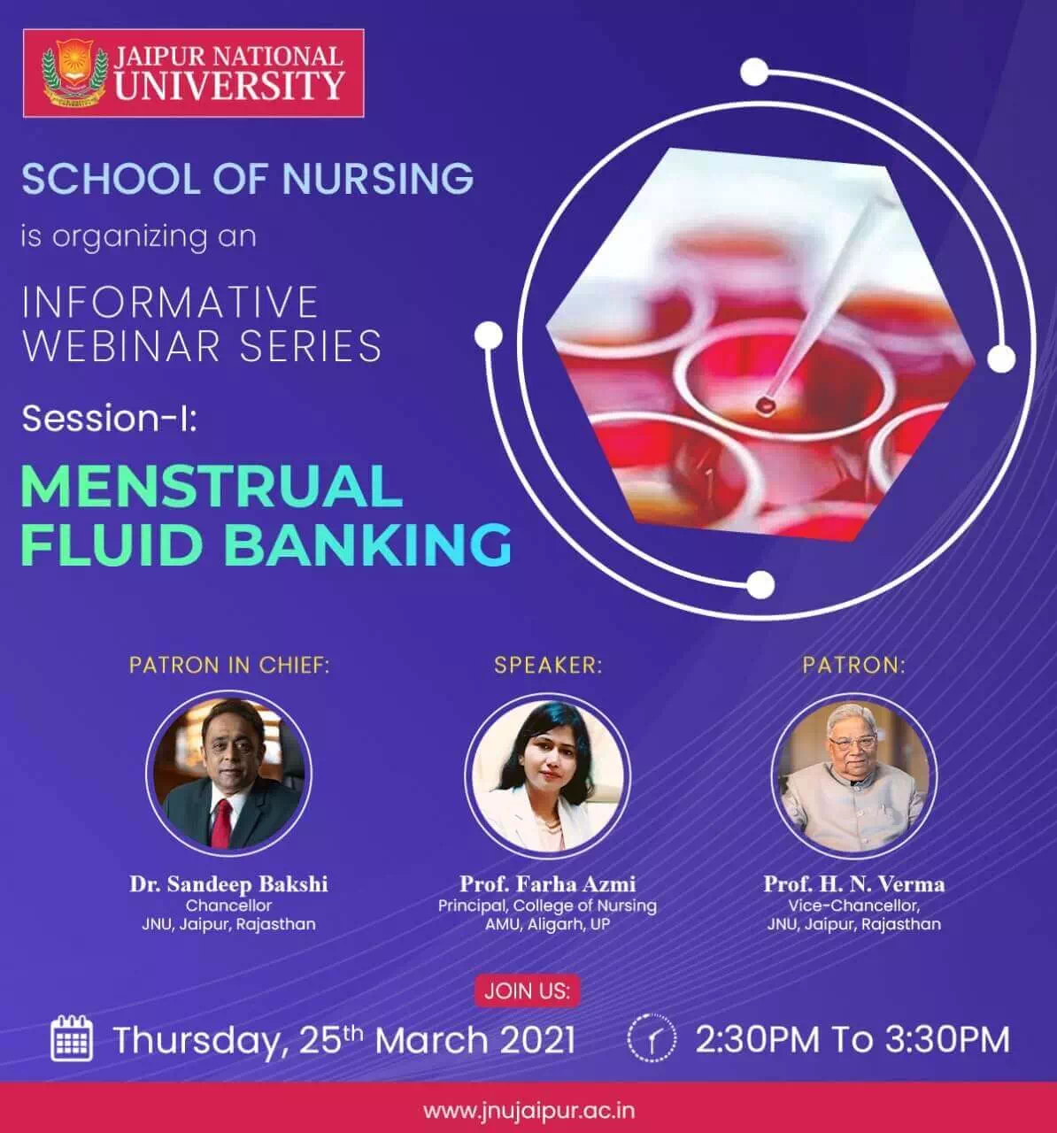 Webinar on Menstrual Fluid Banking