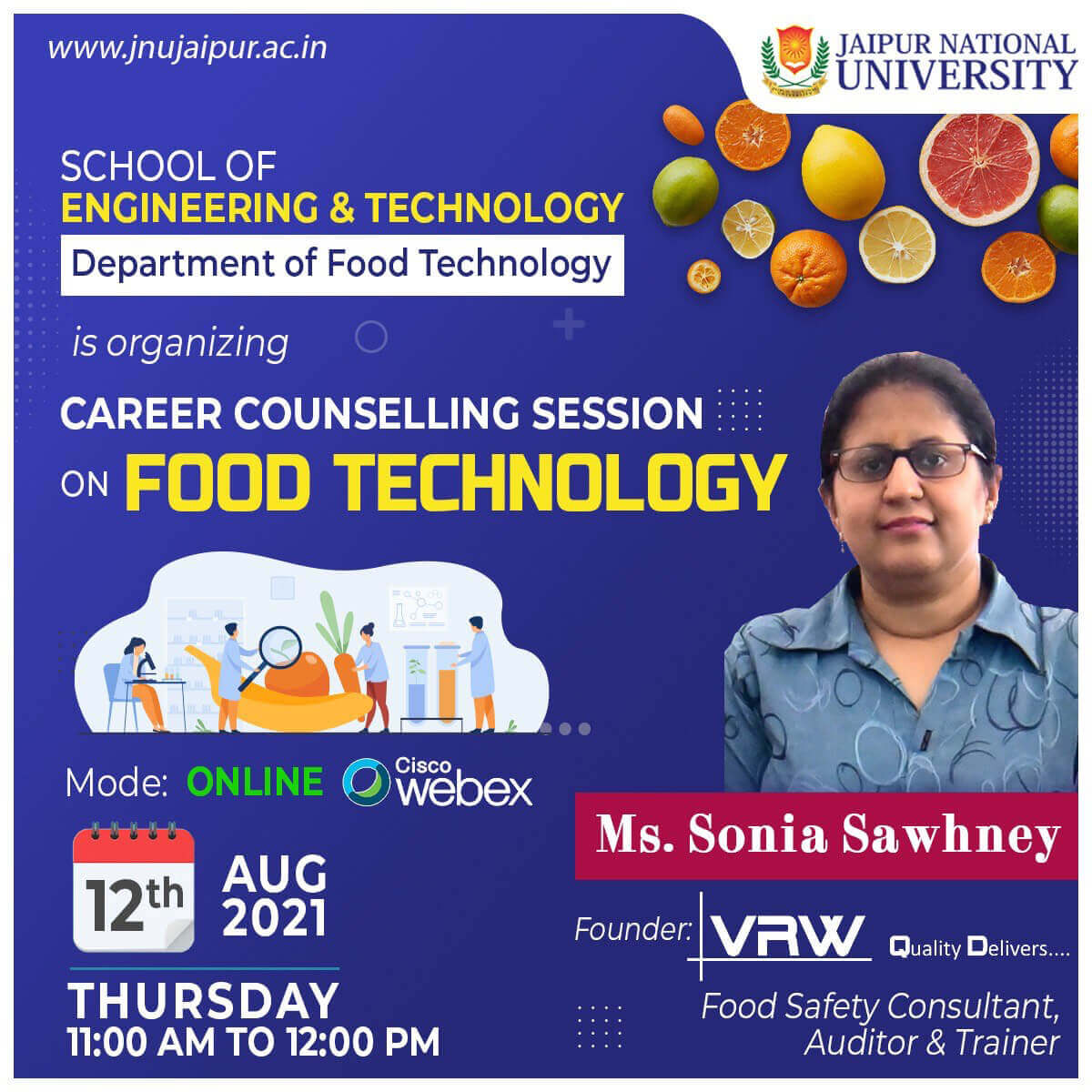 Career Counselling Session on Food Technology