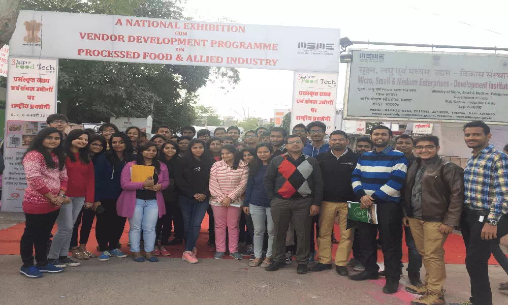  Industrial visit to National Exhibition cum Vendor Development Programme on Processed Food & Allied Industry (Jaipur Food Tech.)