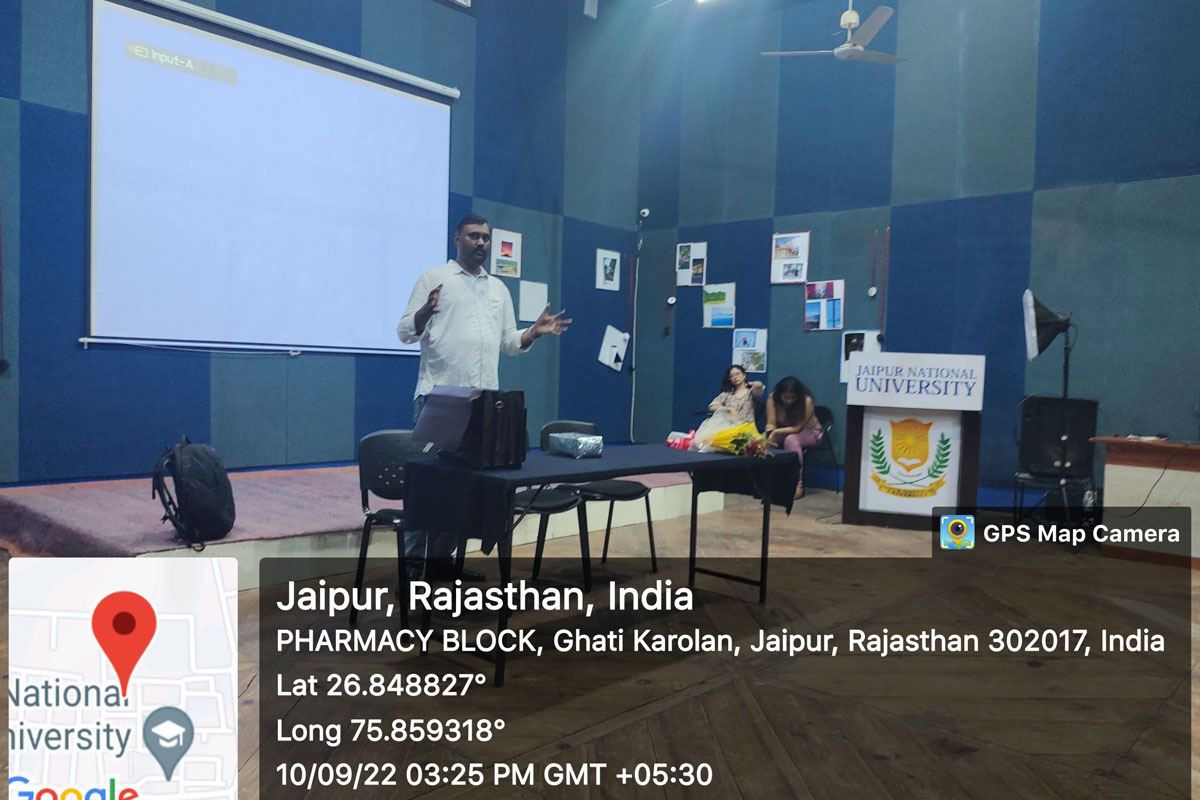 Guest Lecture of Prem Singh Tanwar-Jaipur