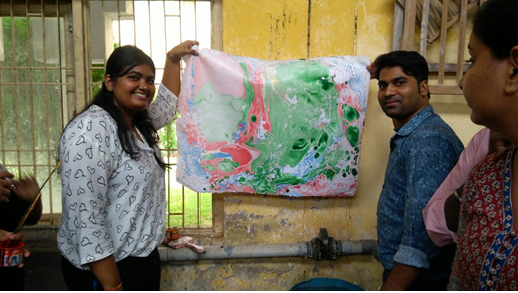 Workshop on wastepaper and handmade paper making at KNHPI, Jaipur
