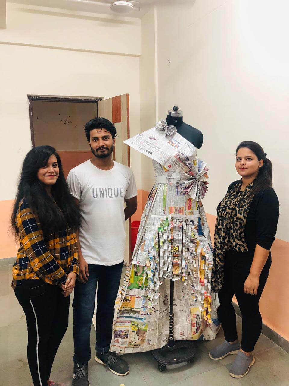 Workshop on News Paper Garments