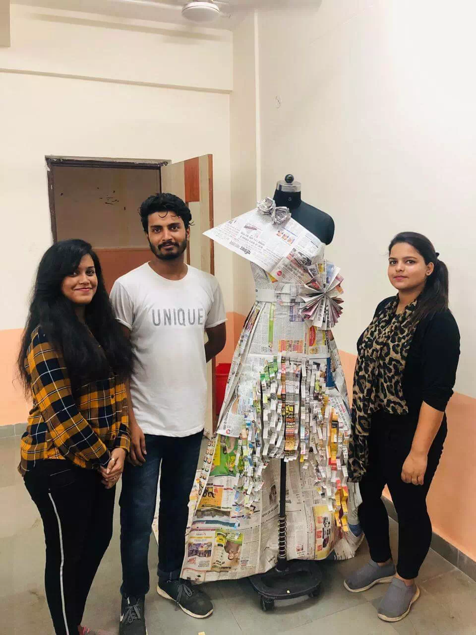 Workshop on News Paper Garments