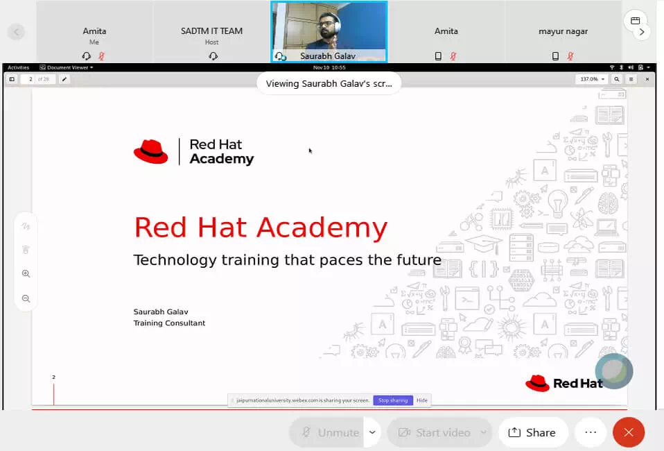 Webinar on Linux Administration & Red Hat Courses