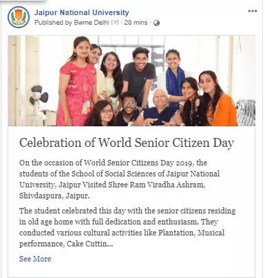 Celebration of World Senior Citizens Day