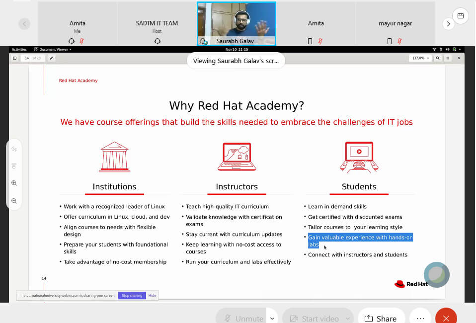 Webinar on Linux Administration & Red Hat Courses
