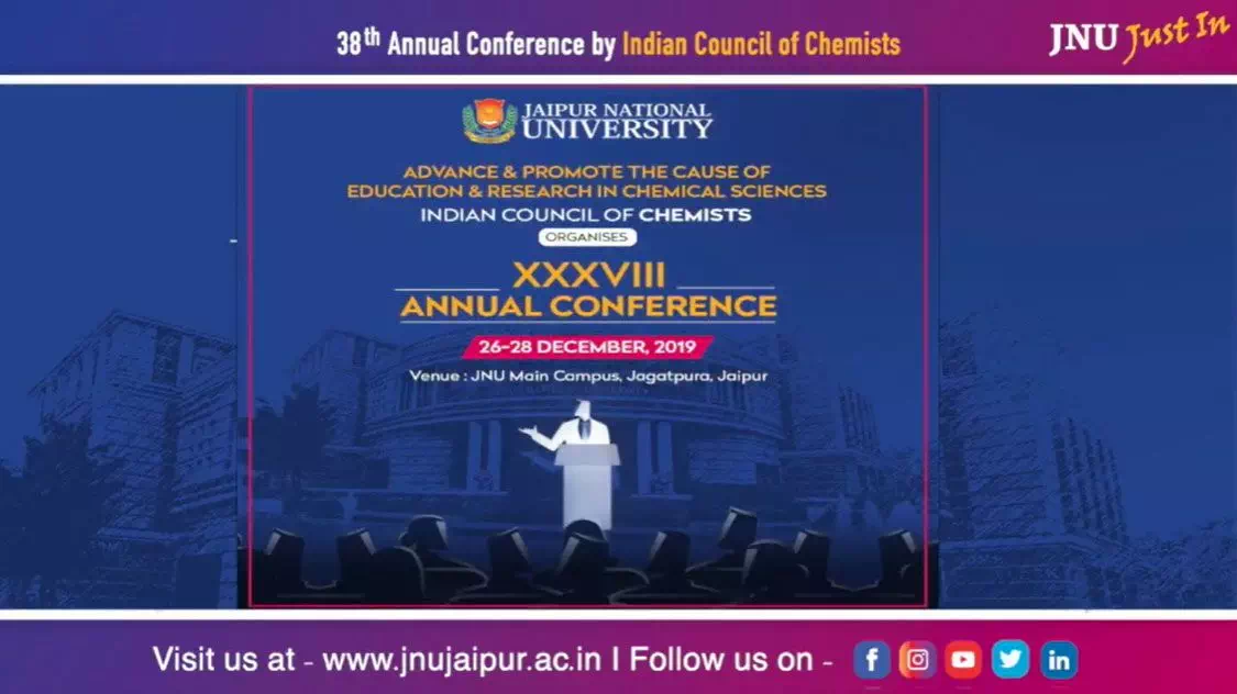 38th Annual Conference by Indian Council of Chemist, Dr. MK Rawat