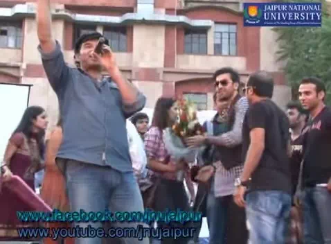 Ranbir Kapoor at JNU Jaipur