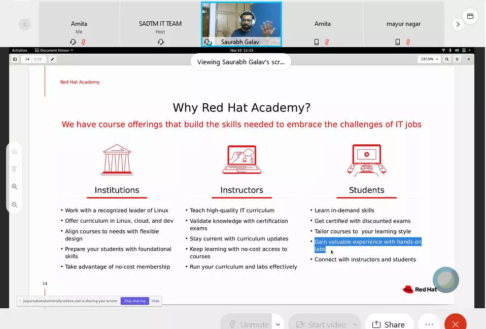 Webinar on Linux Administration & Red Hat Courses