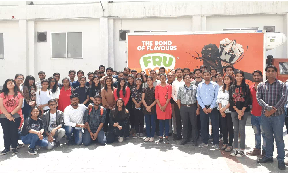 Industrial visit to Fru bon Ice creams Plant