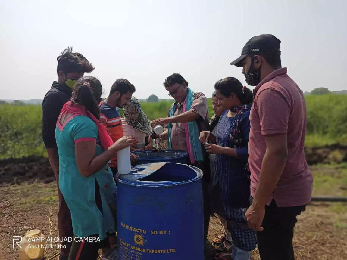 Training on rural agricultural work experience at KVK Zaheerabad