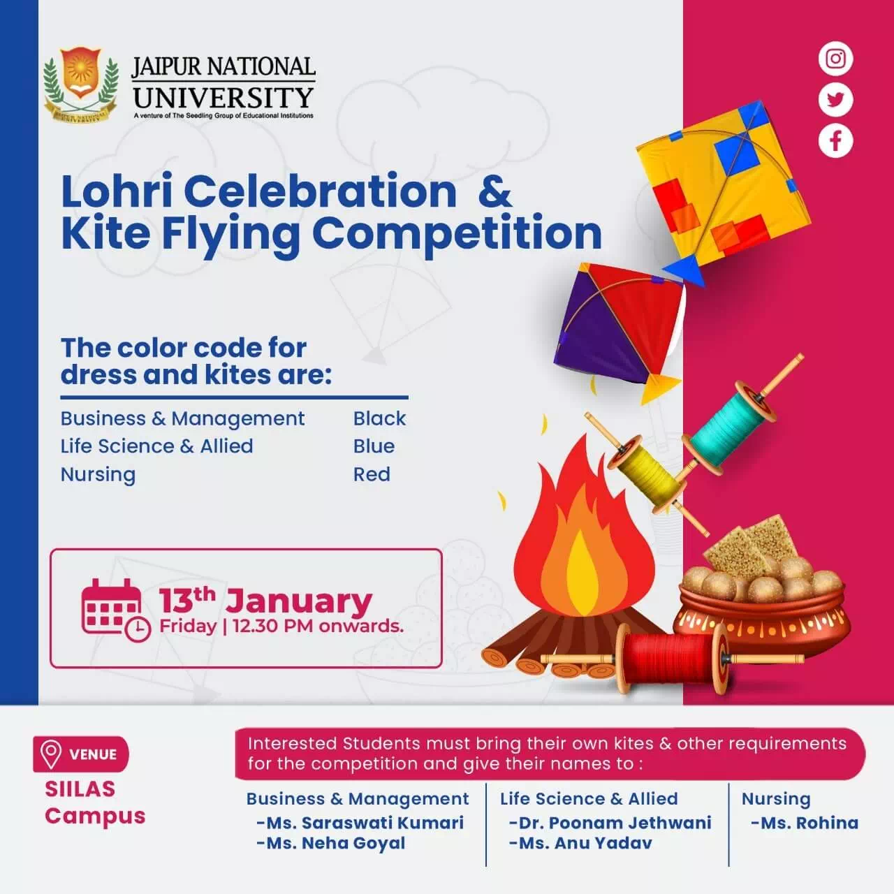 Kite Flying and Lohri Celebration