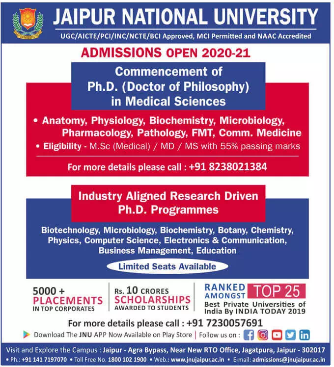 Admissions Open 2020-21