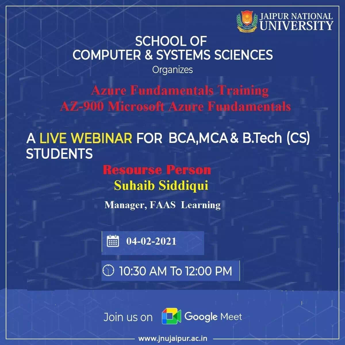 Webinar on Azure Fundamentals Training